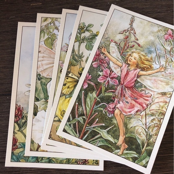Garden Flower Fairies by: Cicely Mary Barker postcard set #18 - Picture 1 of 7
